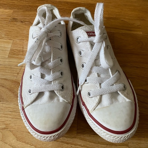 Converse All Star Chuck Taylor Youth Size 3 White Casual Comfort Walking Shoes - Picture 8 of 9